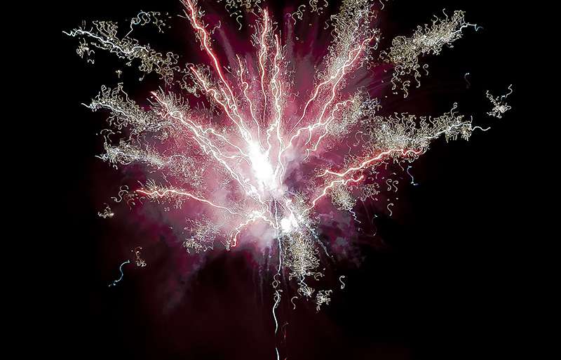 PALMERA DE FUEGO EFÍMERO