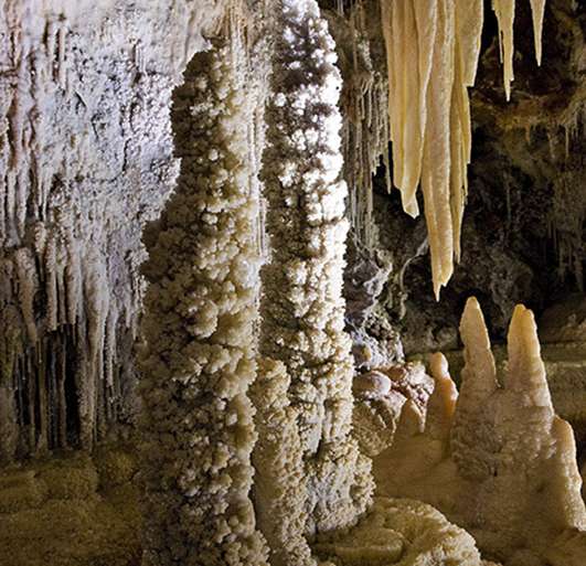 AFLORACIONES VERTICALES DE ARAGONITA