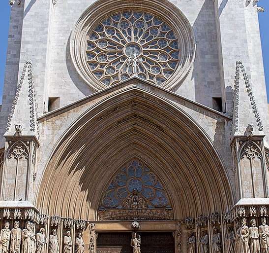FACHADA PRINCIPAL DE LA CATEDRAL DE TARRAGONA