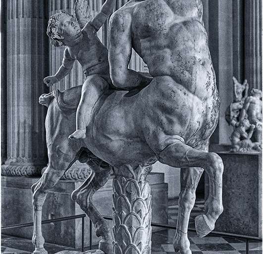 CENTAURO CABALGADO POR EROS