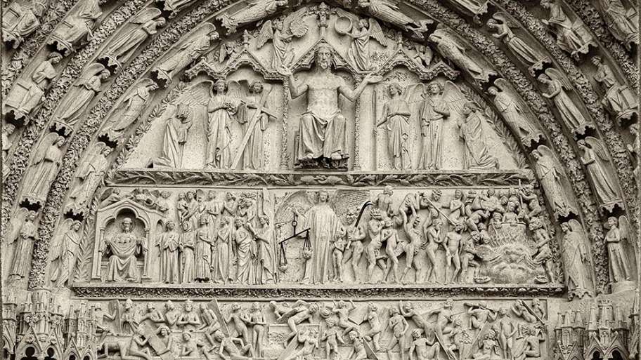 TÍMPANO CENTRAL DE LA CATEDRAL DE BOURGES