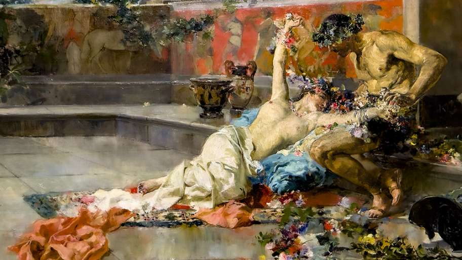 MESALINA EN BRAZOS DEL GLADIADOR (JOAQUÍN SOROLLA)