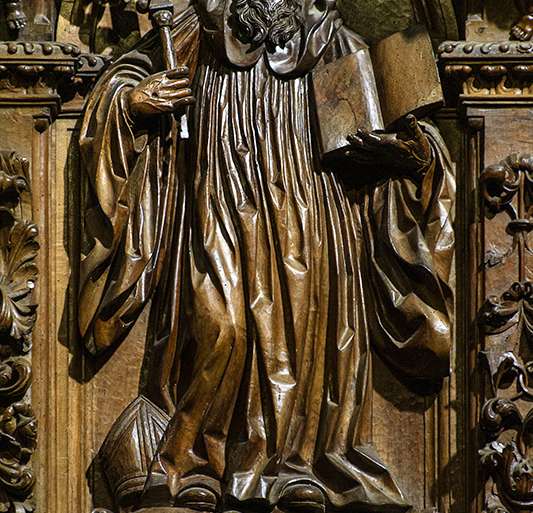 SANTO BENEDICTINO (CORO BAJO DEL MONASTERIO DE CELANOVA)